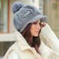 [Il miglior regalo per lei] Cappello invernale da donna con visiera corta e cald