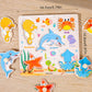 Puzzle in legno divertente ed educativo per bambini piccoli