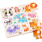 Puzzle in legno divertente ed educativo per bambini piccoli