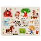 Puzzle in legno divertente ed educativo per bambini piccoli