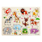 Puzzle in legno divertente ed educativo per bambini piccoli