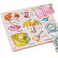 Puzzle in legno divertente ed educativo per bambini piccoli