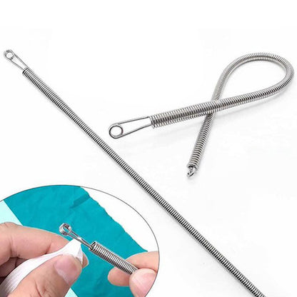 🪡 ACQUISTA 1, RICEVI 1 GRATIS ! 🔧 Strumento Infila-Filo a Molla Pieghevole Multifunzione – Per Cappucci, Pantaloni e Borse, Design Pratico e Compatto ⚡