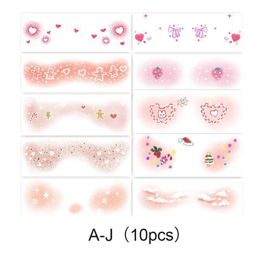 🎄Tatuaggi temporanei per il trucco con tema natalizio🎄