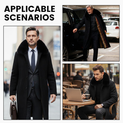 Cappotto invernale casual elegante da uomo con fodera