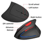 Mouse ottico verticale ergonomico ricaricabile USB wireless