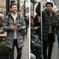 Giacca da uomo con cappuccio e lunghezza media