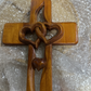 🎉SCONTO DEL 50% - Croce in legno con cuori intrecciati ✝️ Regalo di nozze unico, intagliato a mano, con cuori intrecciati e significato spirituale! ❤️