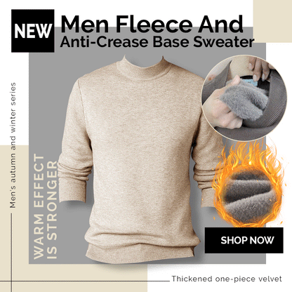 Maglione base in pile e anti-crepe da uomo