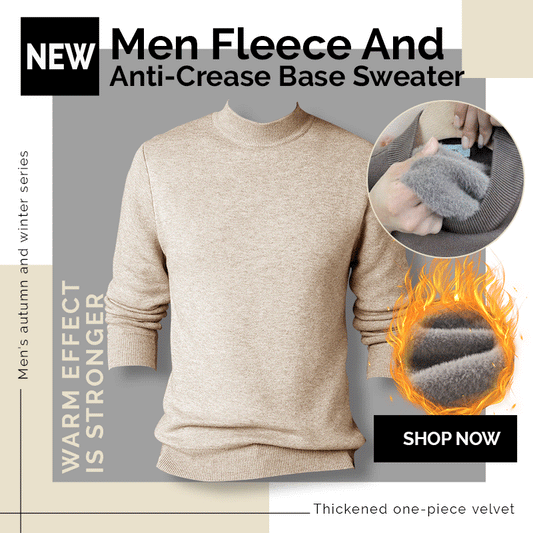 Maglione base in pile e anti-crepe da uomo