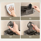 Organizer da bagno da parete con ventosa