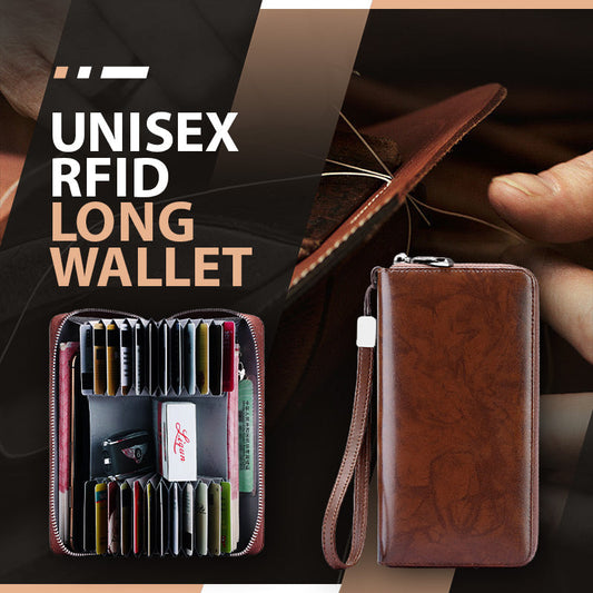 Portafoglio lungo RFID unisex【acquista 2 spedizione gratuita】
