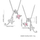 💖 Collana con iniziale e ciondolo a forma di cuore rosa – Simbolo d'amore personalizzato