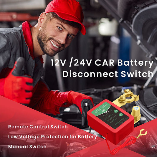Interruttore di scollegamento batteria per auto telecomandata 12V/24V
