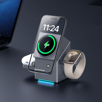 🔥Stazione di ricarica magnetica wireless pieghevole 3 in 1