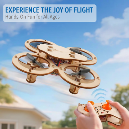 ✈️Kit fai da te per costruire un drone in legno per bambini 🎁💥