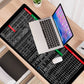 Tastiera antiscivolo Quick Key Super Large - con tasti di scelta rapida per software Office