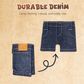 Elegante portafoglio creativo a forma di mini jeans