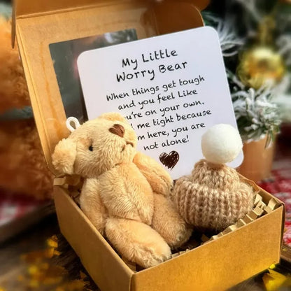 🧸Fatto A Mano Mini Orsacchiotto Di Peluche In Scatola💝💝