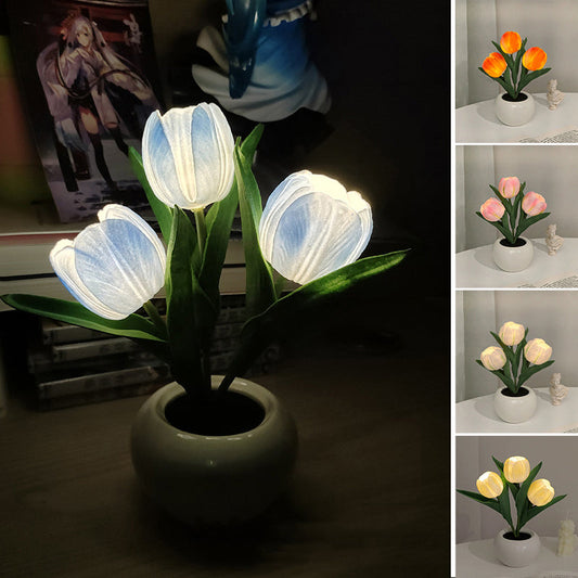 🌷Lampada da Tavolo a Tulipano LED