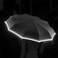 🔥☂️Ombrello con Fascia Riflettente e Fibbia ad Anello🌧️🎁