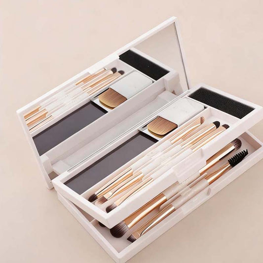 Set di pennelli da trucco portatile all-in-one