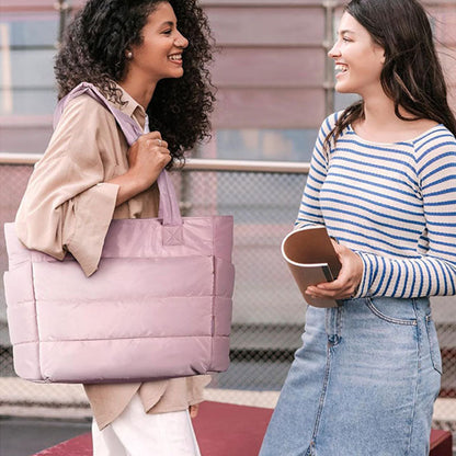 🔥 Saldi scottanti 50% DI SCONTO 🔥 Borsa tote leggera rosa confetto da donna