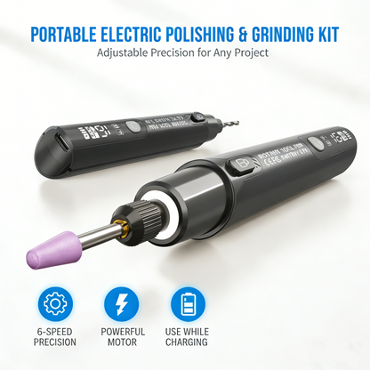 Kit portatile per lucidatura e molatura elettrica