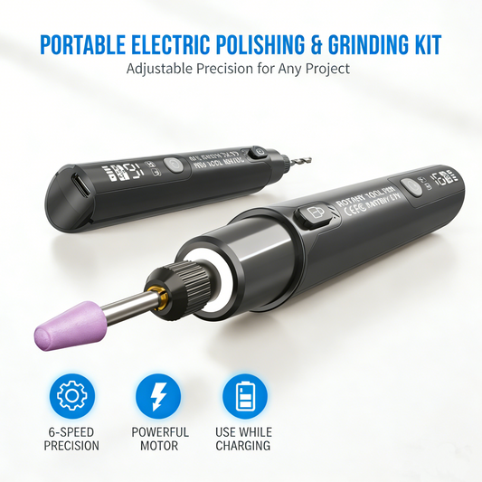 Kit portatile per lucidatura e molatura elettrica