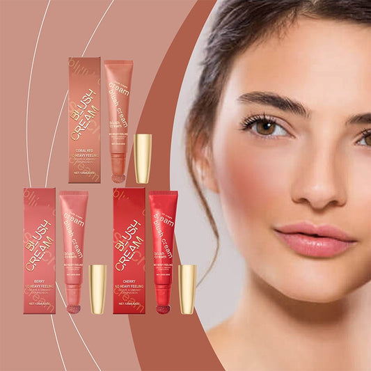 Crema blush naturale a lunga tenuta con effetto brillante