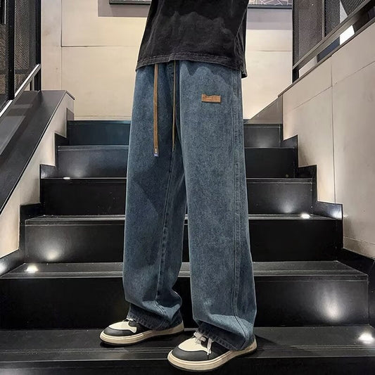 📢📢50% DI SCONTO!!!⏰Jeans casual da uomo dal taglio ampio e comod