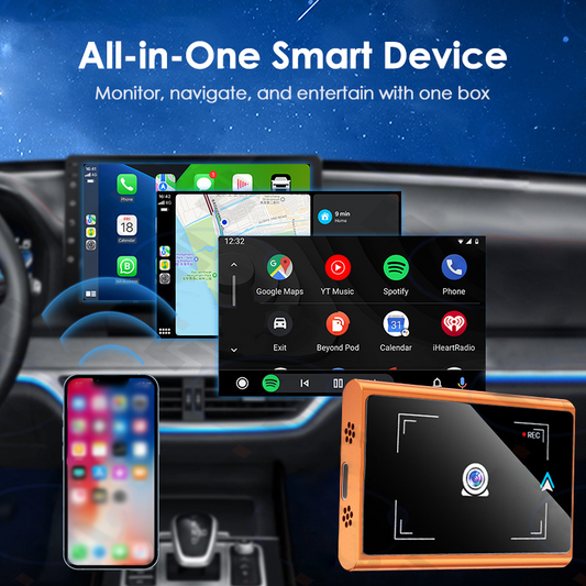 Telecamera per auto 2 in 1 e adattatore wireless