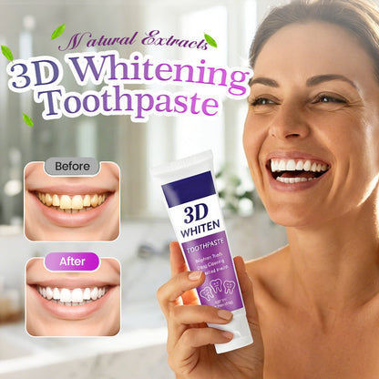 Dentifricio sbiancante 3D con estratti naturali