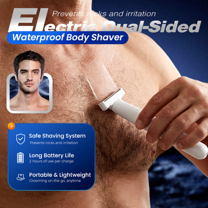 ⚡ Rasoio elettrico a doppia testa impermeabile per il corpo – rasatura totale, anche sotto la doccia! 💧🪒