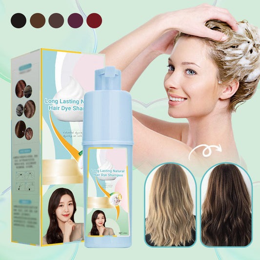 Shampoo con tintura naturale a lunga durata