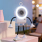 Ventilatore da tavolo robotizzato flessibile con luce LED