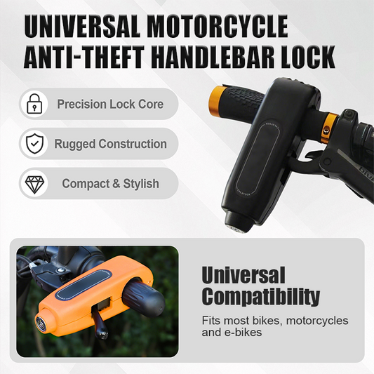 Lucchetto universale antifurto per manubrio da moto