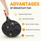 🤩 Padella per pancake con 7 faccine sorridenti | 26 cm