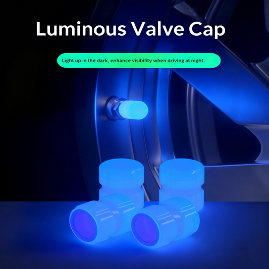 Tappi luminosi per valvole di pneumatici (set da 4)