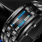 Orologio da uomo Cool Binary in acciaio inossidabile con cinturino a LED, modello alla moda con luce blu, orologio sportivo con placcatura sottovuoto