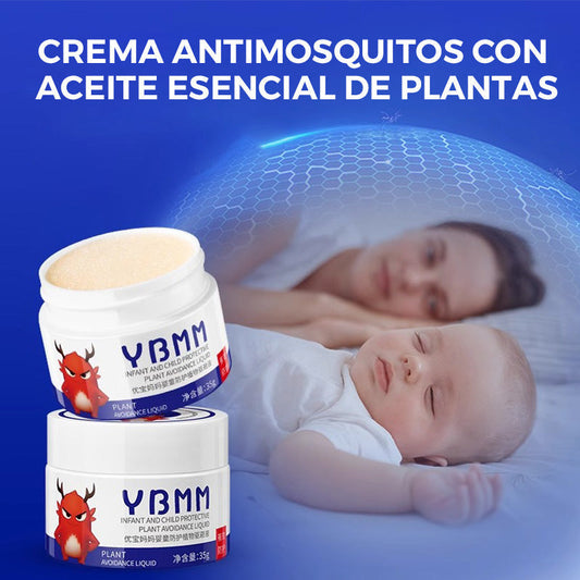 Crema repellente per zanzare con oli essenziali vegetali