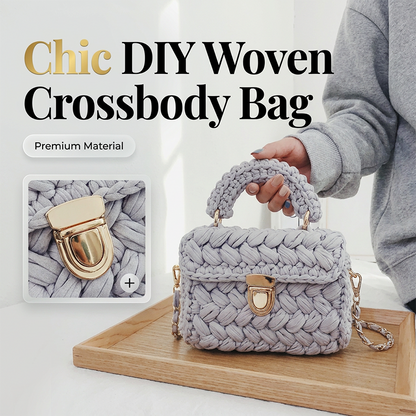 🧶Kit completo per realizzare una borsa all'uncinetto fai da te