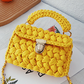 🧶Kit completo per realizzare una borsa all'uncinetto fai da te