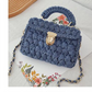 🧶Kit completo per realizzare una borsa all'uncinetto fai da te