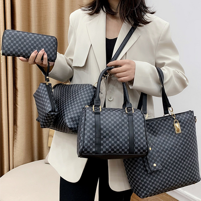 📢📢50% DI SCONTO!! ⏰ Elegante set di borse 6 in 1 per mamma e bambino – Borse stampate, versatili, da spalla, a tracolla e a mano per l'uso quotidiano 🌿