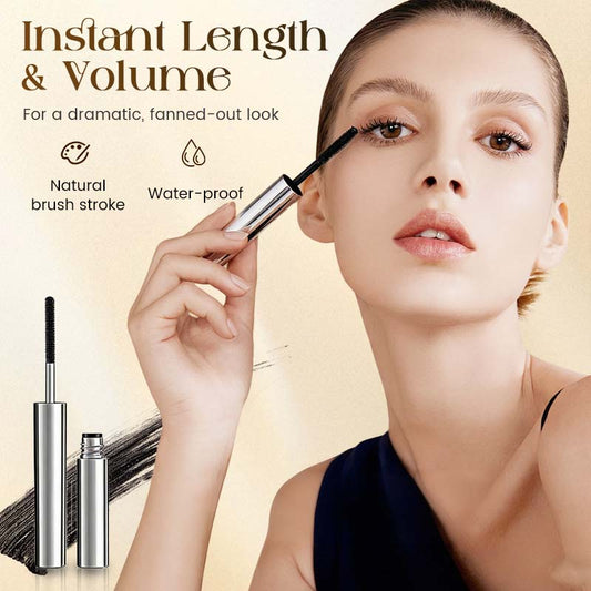 Mascara resistente all'acqua, che arriccia e allunga le cigli
