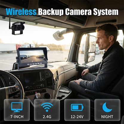 Sistema di telecamera di retromarcia wireless HD da 7 pollici