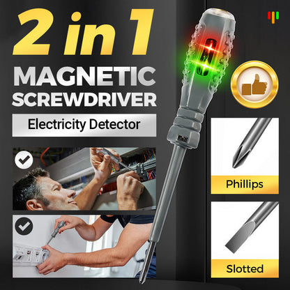 Cacciavite Magnetico Ad Alta Coppia 2-in-1 con Rilevatore di Elettricità