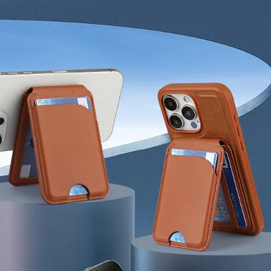 Supporto magnetico per telefono con portafoglio e porta carte