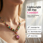 Set collana e orecchini "Cuore scintillante"